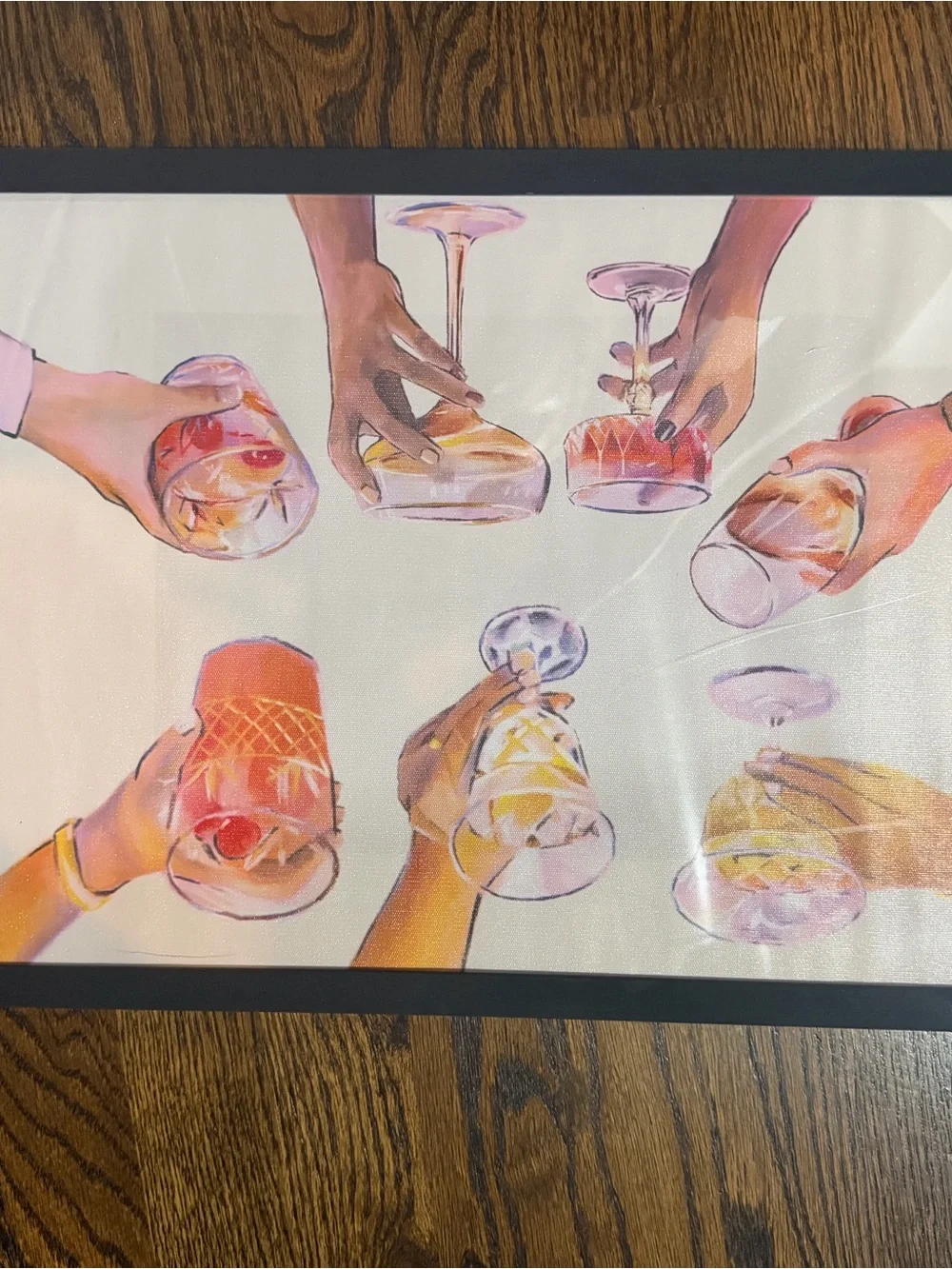 Cheers Art Print - Multicolor Glasses Wall Art by